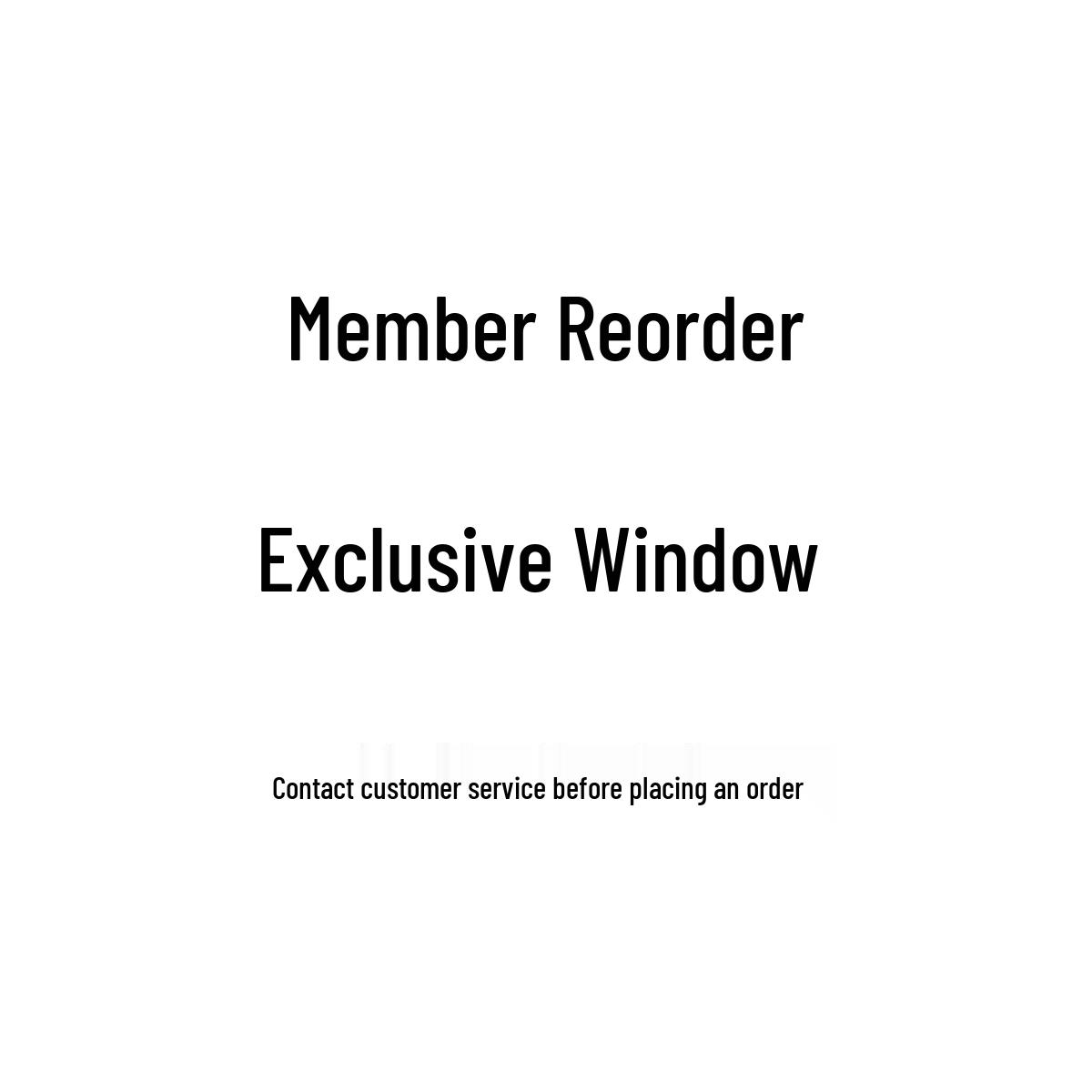 Member Reorder Timeframe No