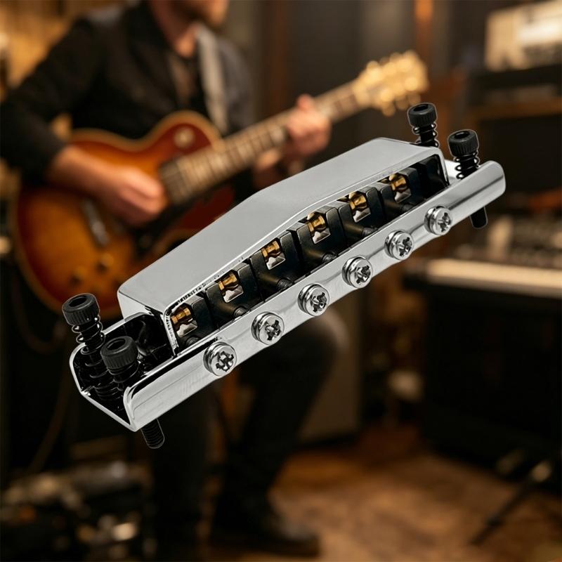 Verstellbare Tune-o-matic Brücke Für LP-Style E-Gitarre Mit Präzisem Saitenabstand Und Verbessert Den Ton