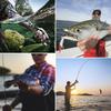 Portable  Telescopic Fishing Rod and Fishing Reel Combos Full Kit for Saltwater Freshwater Fish Pole and Fishing Reel Set