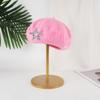Five-Pointed Star Knitted Painter Hat Soft Beanie Cap Streetwear Wool Beret  Autumn