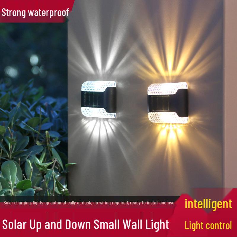 Solar Waterproof Outdoor LED Wall & Step Light for Garden & Courtyard