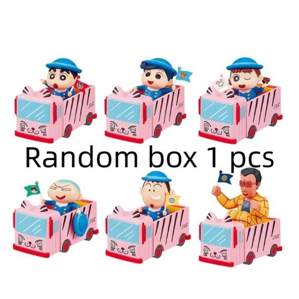New Product In Stock Xiao Xin Kindergarten Small Train Kindergarten Bus School Bus Blind Box Doll Desktop Decoration Souvenir