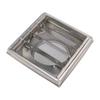 5 Inch Dryer Vent Cover 304 Stainless Steel Square Louvered Vent Cover with Screen for Bathroom Office Home