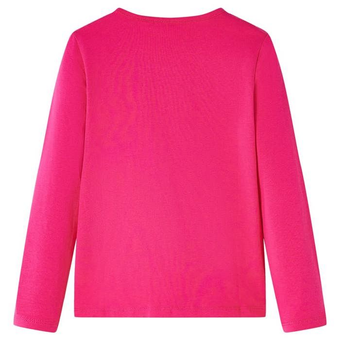 Kids' Long-sleeved T-shirt Bright Pink 92/104/116/128/140