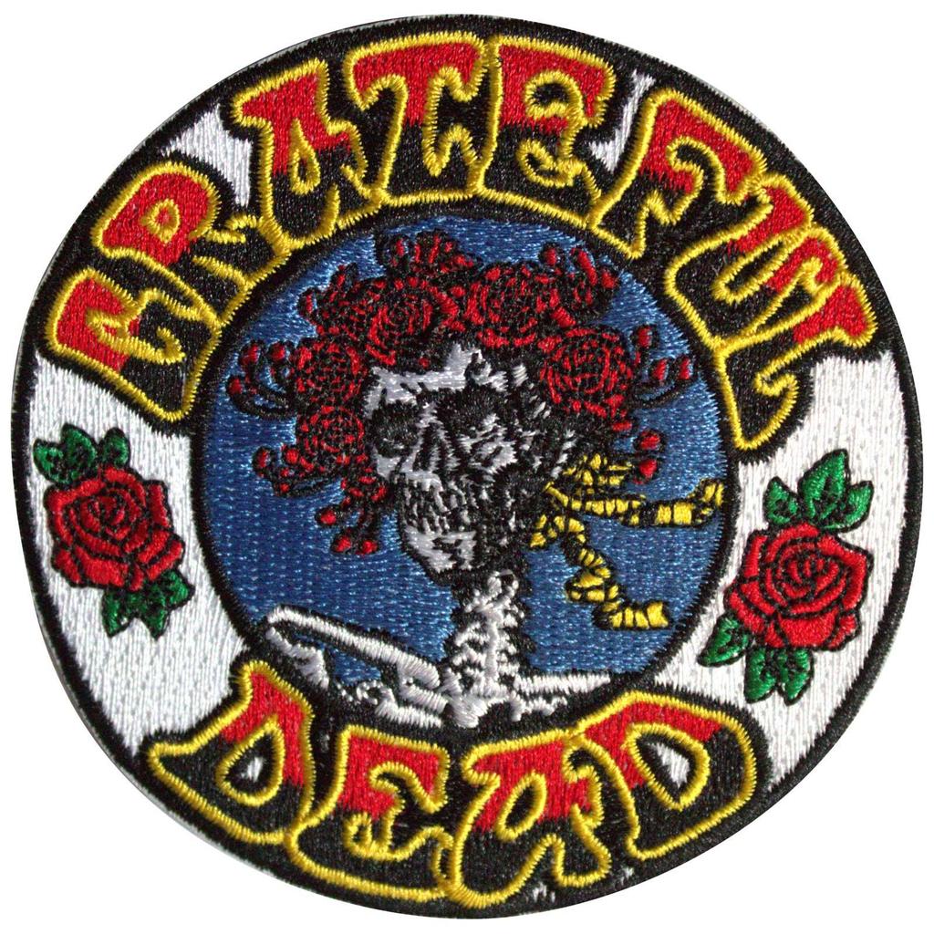 Grateful Dead Bertha Circle Woven Iron On Patch
