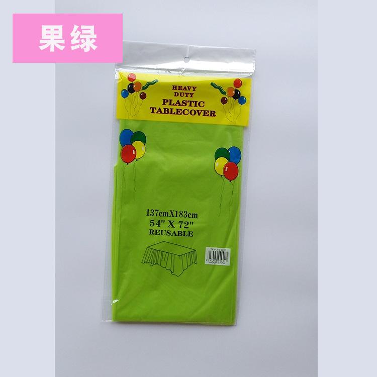 1pc Reusable Tablecloths 137x183cm BPA Free Plastic Dining Table Cover Cloth for Parties Picnic Camping Disposable Tablecloths