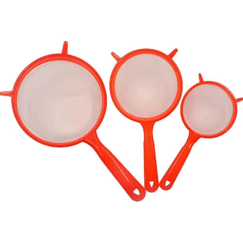Lightweight Food Sieve Hanging Hole Design Durable Filter New Mesh Scoop Strainer  for Home Kitchen
