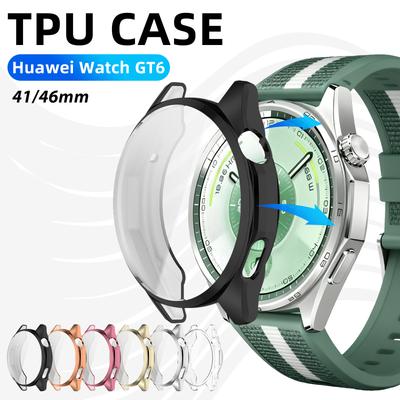 Electroplating TPU Case For Huawei Watch GT6 46mm 41mm Screen Protector Case Soft TPU All-Around Protective Bumper Cover for Watch GT6 Accessories