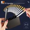 Men's Automatic Pop-Up Metal Cigarette Case - Holds 20 Sticks, Personalized Design, Portable and Creative Gift.