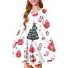 Girls' Princess Dress - Long Sleeve A-Line T-Shirt Dress Christmas Day