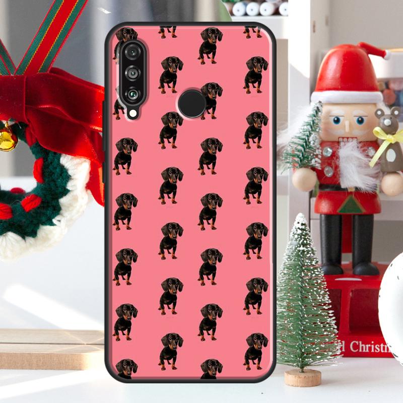 Cute Dachshund Sausage Dog For Huawei Nova 9 10 SE 11 Pro Y60 Y70 Y90 Y61 Y91 Y72 Y73 12i 11i 8i P20 P30 P40 Lite Case