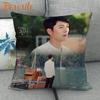 Custom Crash Landing On You Hyun Bin KPOP Pillowcase 45X45cm Wedding Decorative Eco-Friendly Cotton Linen Fabric Pillow Case