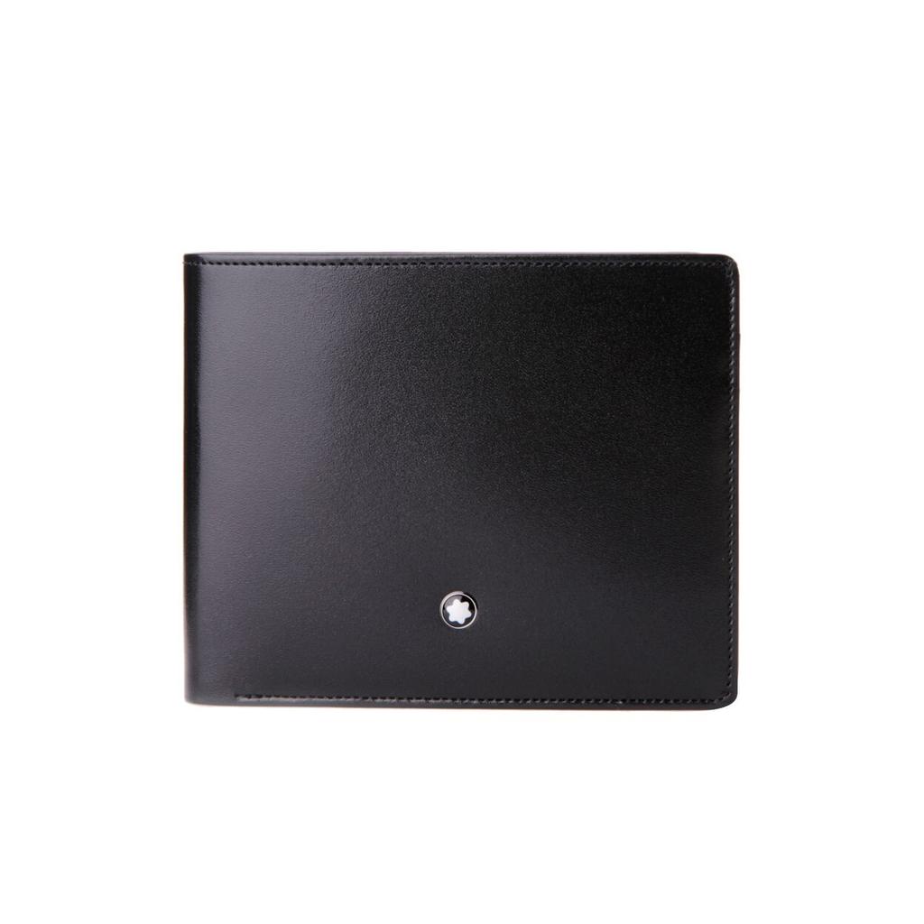 Montblanc Meisterstück Portafoglio Verticale in Pelle con 12 Scomparti Portafoglio da Uomo Nero MB103384