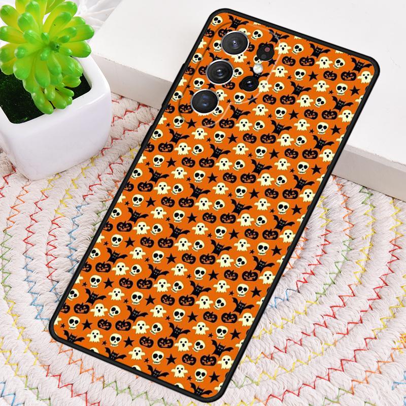Halloween Moon Witch Horror Silicone Phone Case For Samsung Galaxy note 10 pro S26 S25 S24 S23 S22 S21 Plus S25Ultra Capa Cover