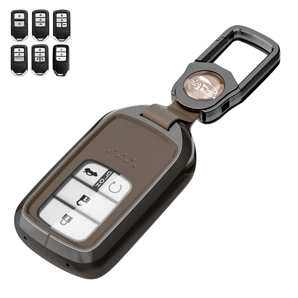 Key Case for Honda Smart Key Case Fitted Key Cover коричневый