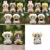5pcs Creative Animal Headsets Sitting Cat Model Ornament Set For Collectors And Gift