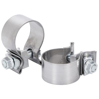 Calm Wish Harley Davidson Motorcycle Muffler Silencer Band Pipe Exhaust Clamp Stainless 1.75 Inch 2pcs Compatible