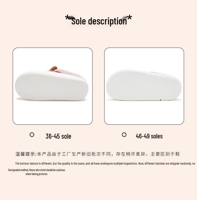 Custom Reindeer Winter Cotton Slippers - Women's & Men's Christmas Gift