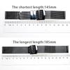 Quick Release Milanese Mesh Watch Strap for Rolex Watches 20/22mm for Pilot Folding Buckle Wristband Men Women Metal Watchband