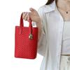 Red Hand-woven Mobile Phone Bag 2026 Super Popular Fashionable Handbag Work Commuting One-shoulder Cross-body Women