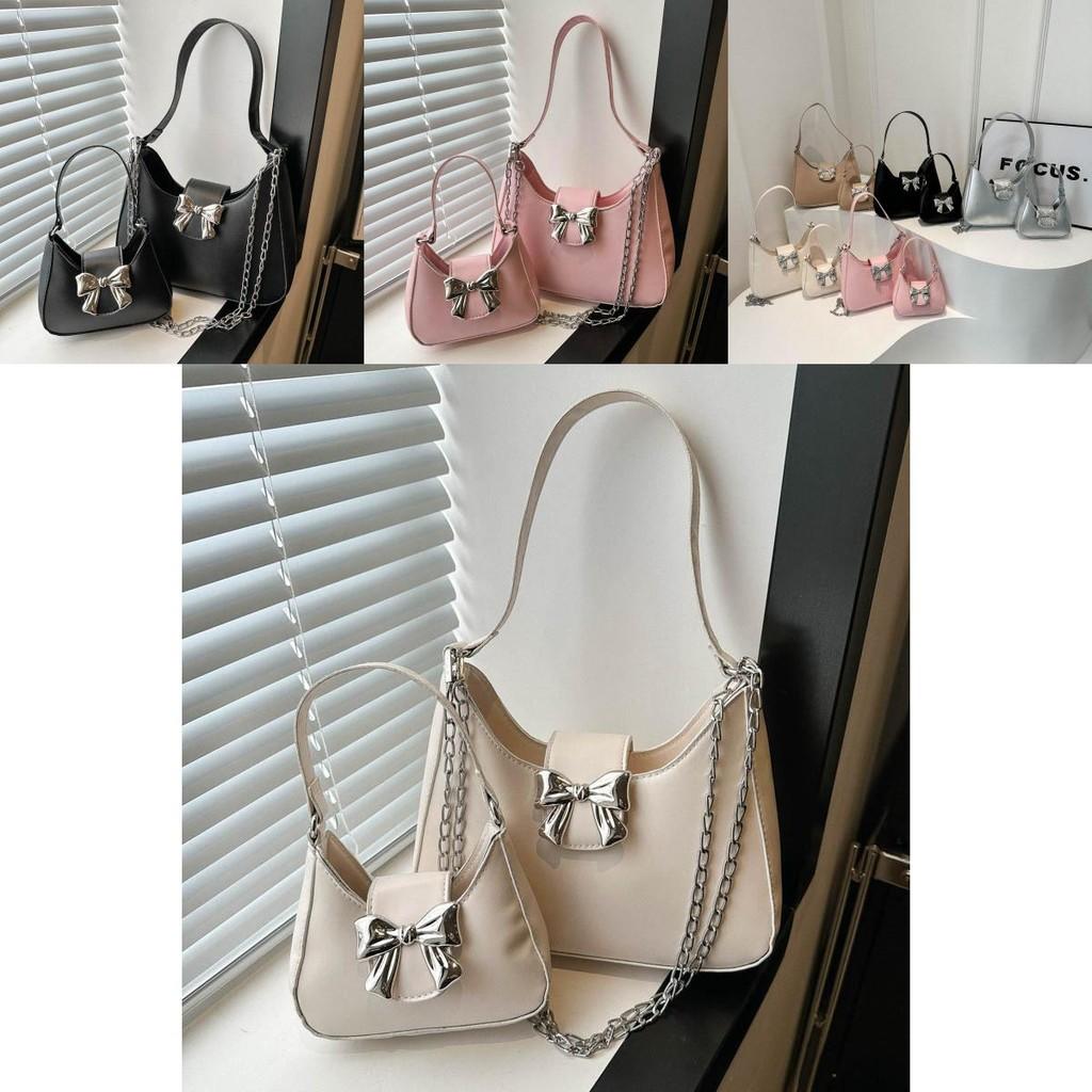 Elegant Korean Inspired Chain Shoulder Bag Stylish Small Satchel For Everyday Wear