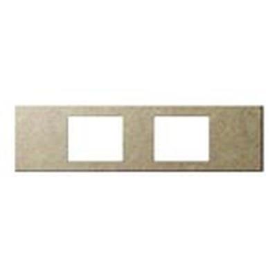 S Vibration Extra Metal WCF9602Y Plate, 2-gang, Finish, Gold,