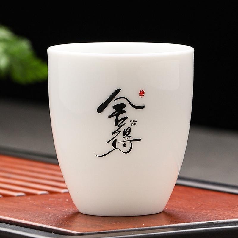 Kung Fu Ceramics Tea Cup Travel Meditation Cup Portable Personal Single Cup Tea Chinese House Drinking Teaware Accessories New