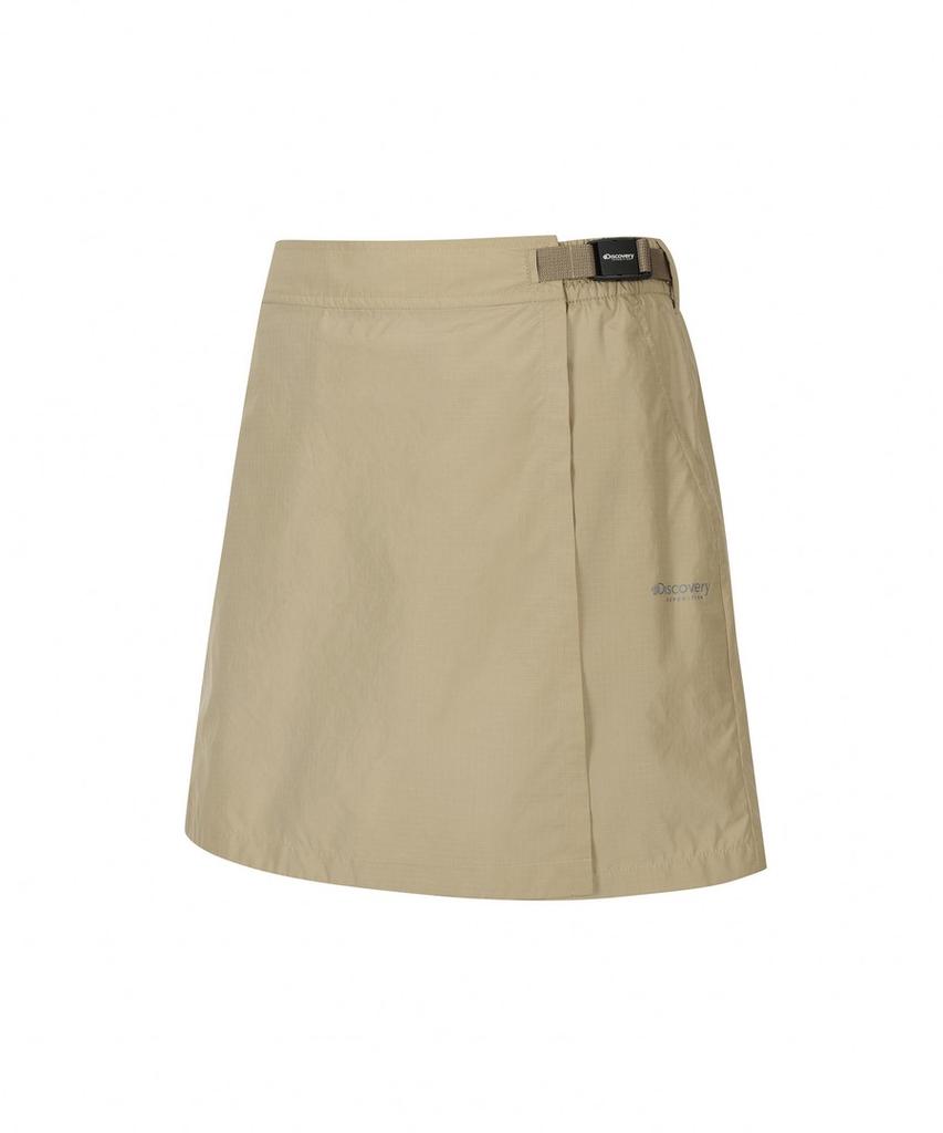 DISCOVERY EXPEDITION Women'S Lightweight Woven Training Crotch Pants Skirt (N/Beige)