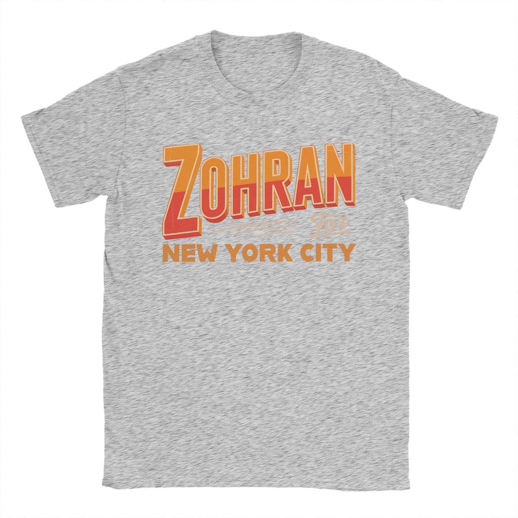 Zohran Mamdani Pánská trička Úžasné 100% bavlněné tričko Kulatý výstřih Krátký rukáv Tričko Plus size oblečení