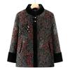 Middle-aged Elderly Autumn Clothing Female Grandmother Clothing Woolen Coat Aged Elderly Clothing Mother Autumn Mink Velvet Coat