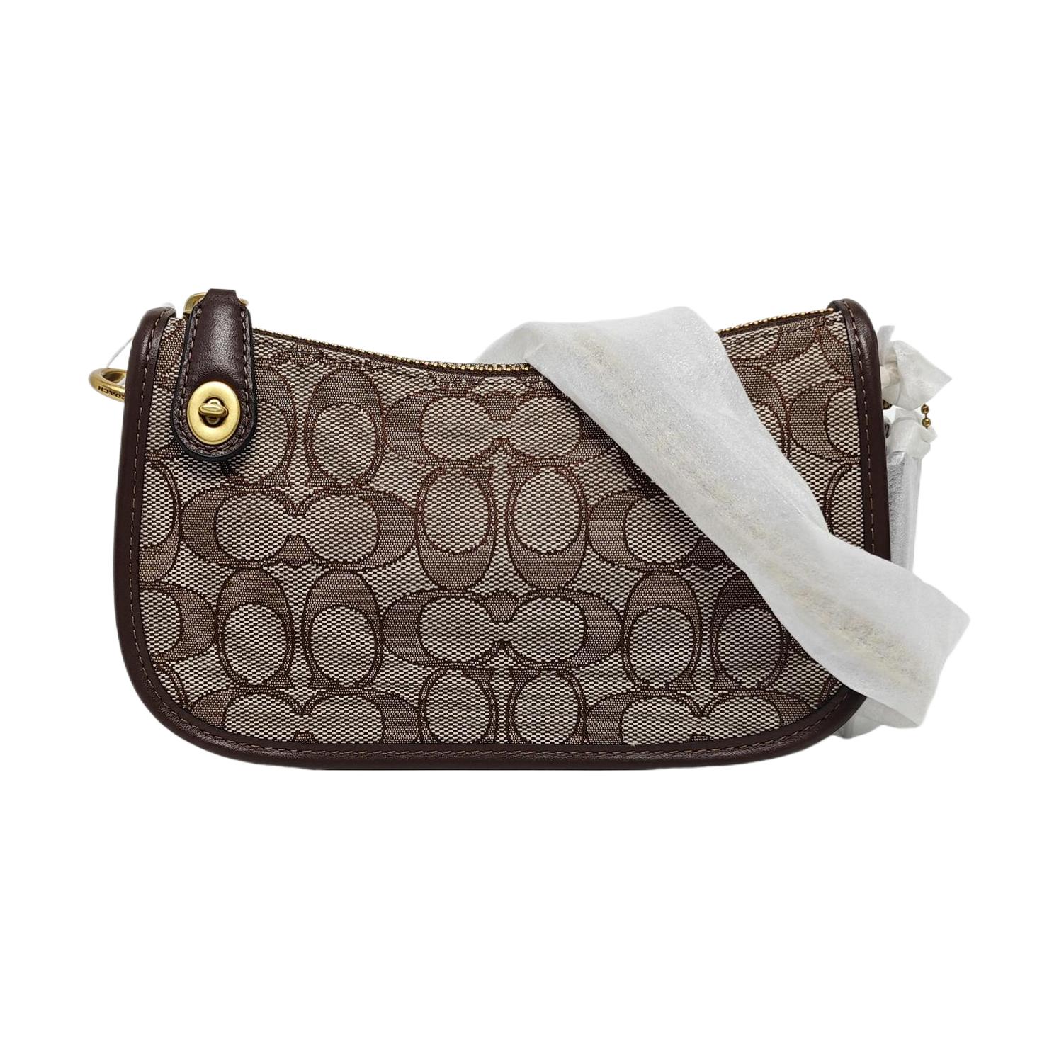 [Pre-Owned] Swinger 20 Zipper Chain Classic Monogram Canvas With Leather Shoulder Bag - Excellent #P03ZZX ONE SIZE