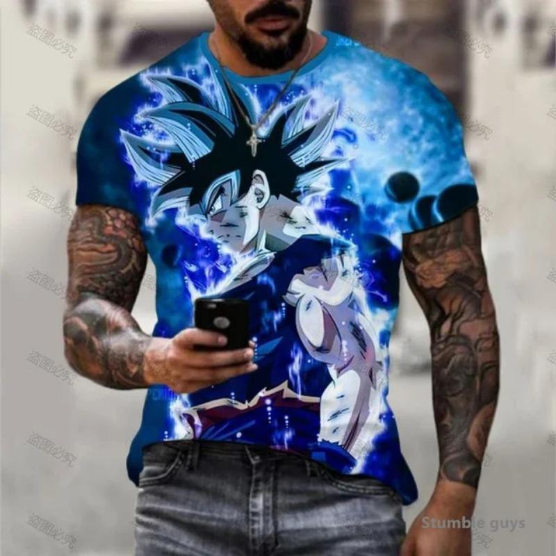 Summer Men s Workout Gym Goku Tshirt Men Tops Dragon XXS