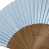 Kimono Painted Made In with Carved Karaki Pearlescent and Raised [Stylish Iroha] High-quality Fan, Japan, Wood, Scented, Finish, Grain.