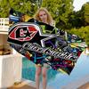 T-Troy Lee D-Designs Microfiber Blanket Quick Drying Beach Towels Oversized Printing Super Absorbent Pool Towel Blanket