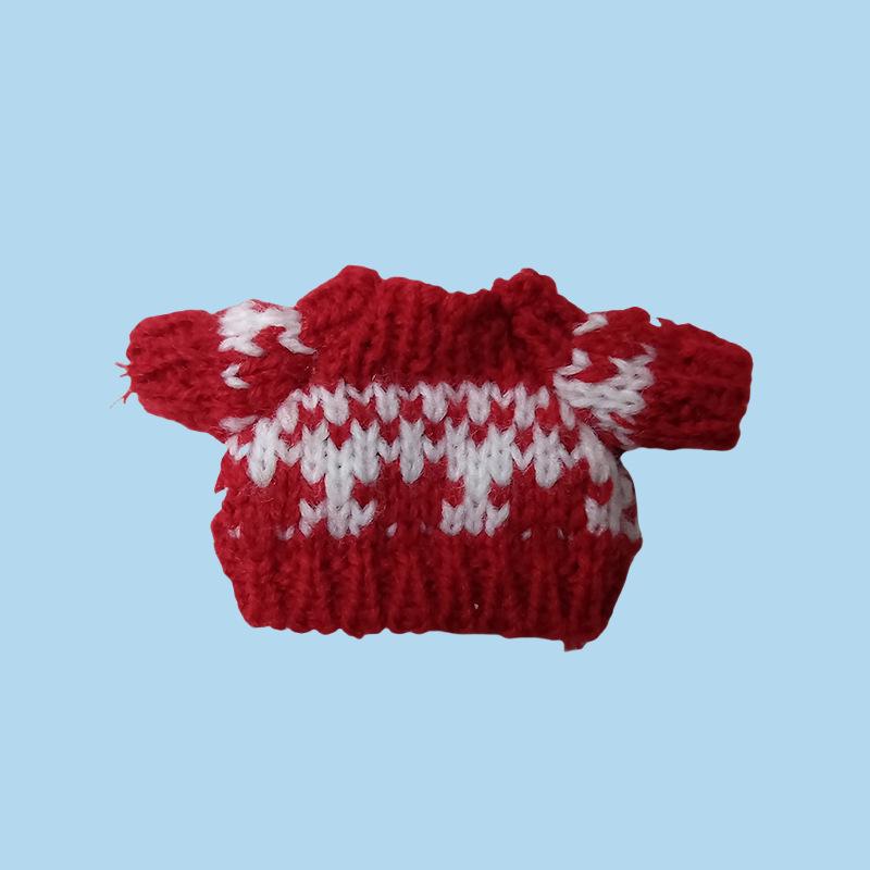 10cm Starfish Doll Clothes: Wool-Knit Terrier Outfit & Accessories