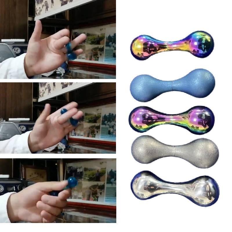 Langlebiger Titanlegierung Knöchel Fidget Spinner Mit Bunten Begleri Perlen Für Kinder Und Erwachsene