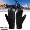 Warm Winter Gloves Polar Fleece Cold Weather Gloves Touch Screen Women and Men Thermal Gloves for Running Hiking