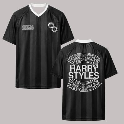 HarryStyles Together Tour Merch Amsterdam Jersey Shirt Fashion Summer V-neck Short Sleeve Unisex Breathable Casual Loose T Shirt