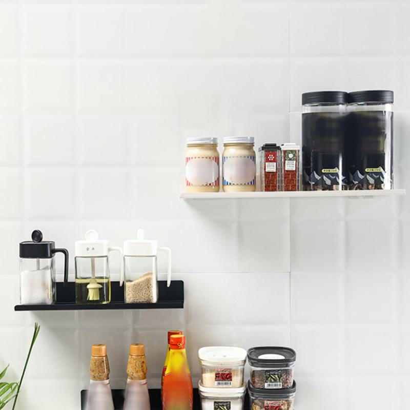 Aluminum Alloy Living Room Floating Shelves No Drilling Bedroom Decoration Wall Shelves Bathroom Storage Rack