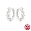 Stylish And Simple S925 Sterling Silver Daily With Classic Diamond-Encrusted Light Luxury Cold Earrings Earrings Earrings