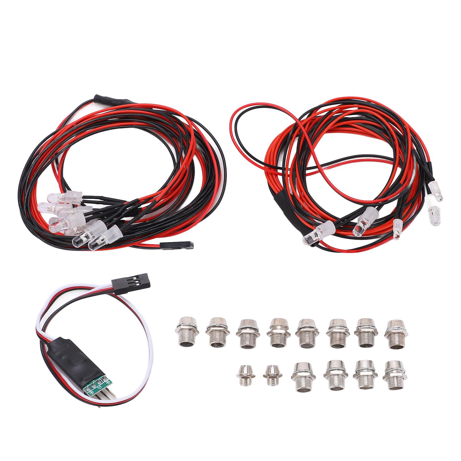

RC Car Flashing Light Lamp System with 6 Lamps 8 Lamps Durable RC Car LED Light Kit