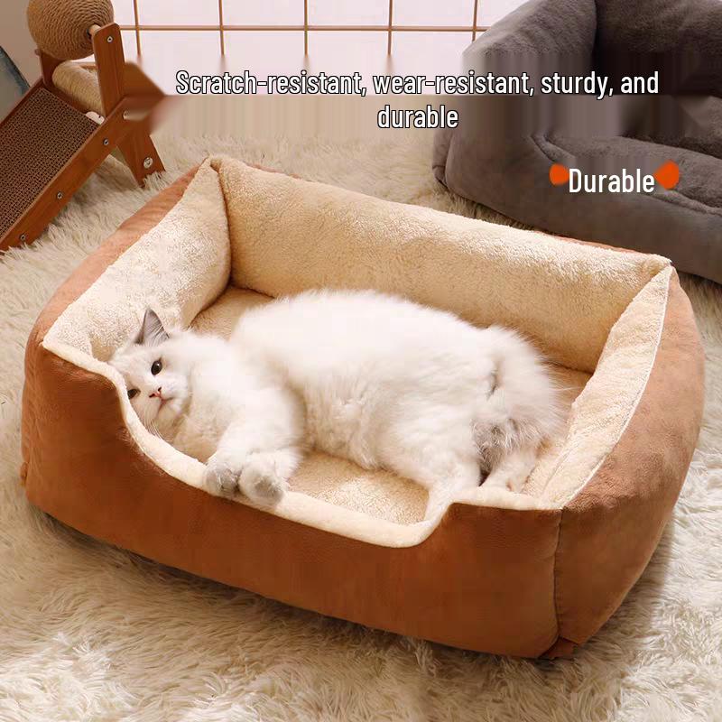 Year-Round Durable Cat and Dog Nest: Cozy, Bite-Resistant Sofa Pad for Ultimate Comfort and Security