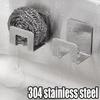 2pcs Stainless Steel Kitchen Sink Sponge Holder Tray Drainer Rack Self Adhesive Hook Sink Storage Holder Kitchen Accessories