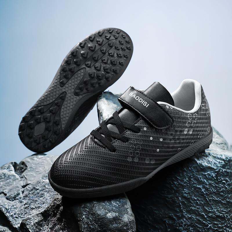 Kids' Velcro Football Shoes - Studded TF Training Sneakers for School Boys & Girls
