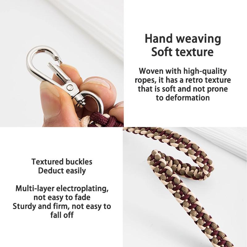 EverToner Suitable For Long-champ Mini Pure Handmade Woven Shoulder Strap DIY Colored Braided Rope Crossbody Bag Strap