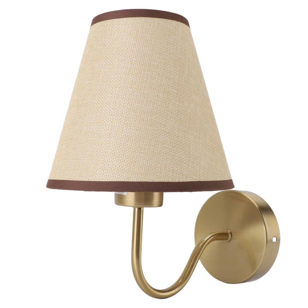 Linen Wall Lamp Modern Decorative Indoor Light for Bedroom Bedside Living Room Hallway Corridor