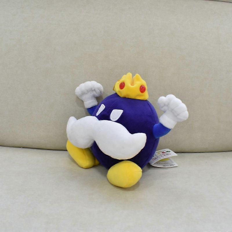 Super Mario 20cm Crown Bomb Plush Toy Bomb King Simulation Doll Pendant Funny Collectible