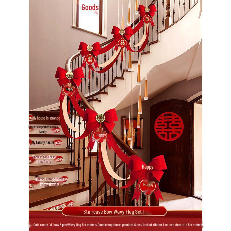 Wedding Handrail Decor: Stair & Balcony Floral Accents for Venue Styling