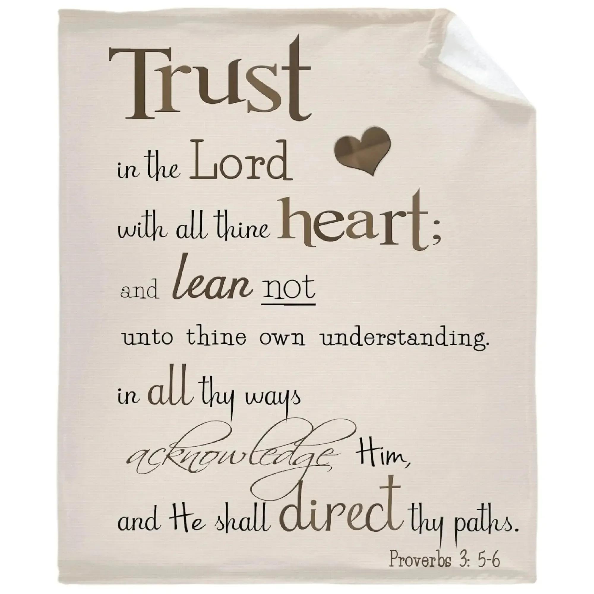 

Bible Verse Blanket,Inspirational Prayer Religious Soft Flannel Throw Blanket Christian Gifts for Women Men for Sofa Couch Bed# 75X95CM