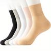 Women'S Boneless Socks, Non-Binding, Seamless Toe, Reinforced Heel, Knit Fabric with Cotton, Polyester, Spandex - Comfortable & Stretchable
